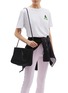 Figure View - Click To Enlarge - STATE OF ESCAPE - 'Petite Guise' sailing rope handle neoprene shoulder bag