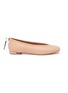 Main View - Click To Enlarge - NICHOLAS KIRKWOOD - 'Delfi' faux pearl drawcord counter leather flats