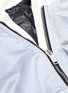  - BEN TAVERNITI UNRAVEL PROJECT  - Colourblock denim panel patchwork padded bomber jacket