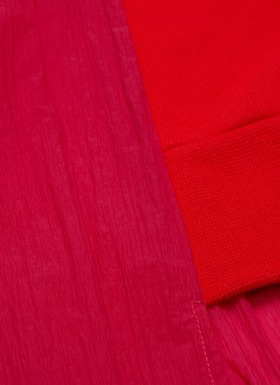  - BEN TAVERNITI UNRAVEL PROJECT  - Asymmetric hem colourblock patchwork sweatshirt