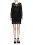 Main View - Click To Enlarge - SEE BY CHLOÉ - Floral guipure lace insert cotton dress