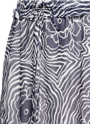 Detail View - Click To Enlarge - SEE BY CHLOÉ - Floral line print chiffon maxi skirt