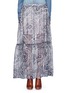 Main View - Click To Enlarge - SEE BY CHLOÉ - Floral line print chiffon maxi skirt