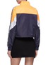 Back View - Click To Enlarge - OPENING CEREMONY - Logo stripe sleeve colourblock cropped warmup jacket