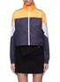 Main View - Click To Enlarge - OPENING CEREMONY - Logo stripe sleeve colourblock cropped warmup jacket
