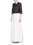 Figure View - Click To Enlarge - SEE BY CHLOÉ - Floral lace cotton voile maxi skirt