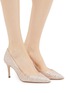 Figure View - Click To Enlarge - MAGRIT - Coarse glitter pumps