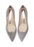 Detail View - Click To Enlarge - MAGRIT - Heart vamp suede pumps