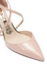 Detail View - Click To Enlarge - MAGRIT - Cross strap patent leather pumps