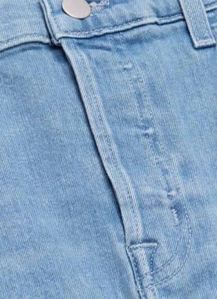 Detail View - Click To Enlarge - J BRAND - 'Bonny' frayed hem denim mini skirt