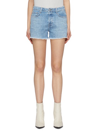 Main View - Click To Enlarge - J BRAND - 'Gracie' frayed cuff denim shorts