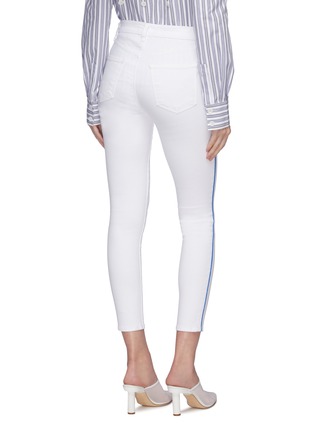 Back View - Click To Enlarge - J BRAND - 'Alana' contrast piping cropped skinny jeans