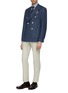 Figure View - Click To Enlarge - ISAIA - 'Cortina' wool blend double breasted blazer