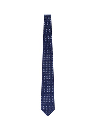 Figure View - Click To Enlarge - ISAIA - Geometric jacquard silk tie