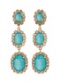 Main View - Click To Enlarge - ELIZABETH COLE - 'Lawrence' glass crystal drop earrings