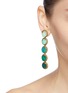 Figure View - Click To Enlarge - ELIZABETH COLE - 'Von' glass crystal ombré drop earrings