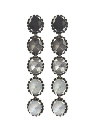 Main View - Click To Enlarge - ELIZABETH COLE - 'Von' glass crystal ombré drop earrings