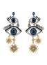 Main View - Click To Enlarge - ELIZABETH COLE - 'Mara' Swarovski crystal eye star drop earrings