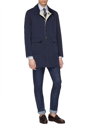 Figure View - Click To Enlarge - ISAIA - Reversible water-repellent coat