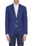 Main View - Click To Enlarge - ISAIA - 'Gregory' windowpane check wool blend blazer