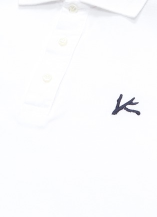  - ISAIA - Logo embroidered polo shirt