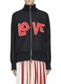 Main View - Click To Enlarge - MONCLER - x 1952 'Love' chenille patch down padded bomber jacket