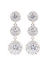Main View - Click To Enlarge - CZ BY KENNETH JAY LANE - Cubic zirconia link drop earrings