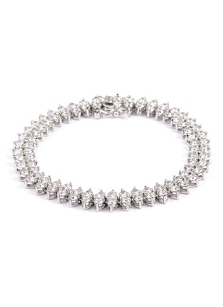 Main View - Click To Enlarge - CZ BY KENNETH JAY LANE - Cubic zirconia double row bracelet