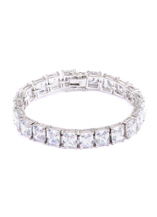Main View - Click To Enlarge - CZ BY KENNETH JAY LANE - Emerald cut cubic zirconia bracelet