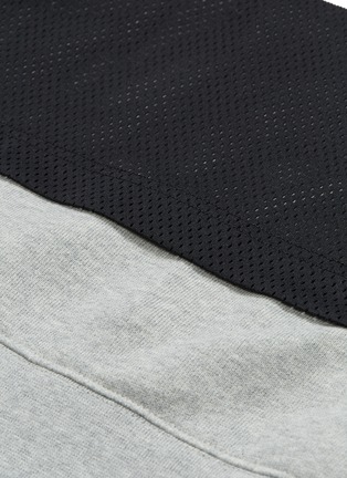  - ALEXANDER WANG - Mesh panel textured logo print hoodie
