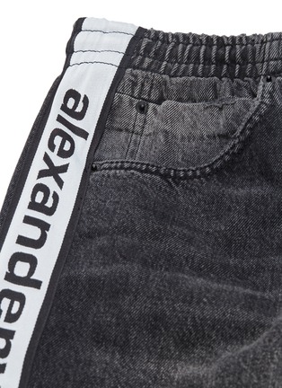  - ALEXANDER WANG - Logo stripe outseam denim jogging pants