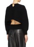 Back View - Click To Enlarge - ALEXANDER WANG - Chain collar ripped cutout back cropped sweater