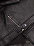  - ALEXANDER WANG - Belted deconstructed leather moto skirt