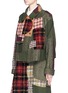 Front View - Click To Enlarge - ANGEL CHEN - Mixed media patchwork jacket