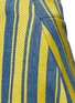Detail View - Click To Enlarge - ANGEL CHEN - Barcode stripe hopsack A-line skirt