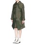 Front View - Click To Enlarge - ANGEL CHEN - Mixed media patchwork long coat