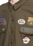 Detail View - Click To Enlarge - ANGEL CHEN - Embroidered badge worker shirt