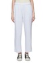 Main View - Click To Enlarge - BASSIKE - Canvas stripe outseam organic cotton track pants