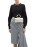 Figure View - Click To Enlarge - COMPLÉT - 'Valery' ring handle micro leather envelope belt bag