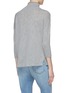 Back View - Click To Enlarge - JAMES PERSE - Dropped shoulder oversized cashmere funnel neck sweater