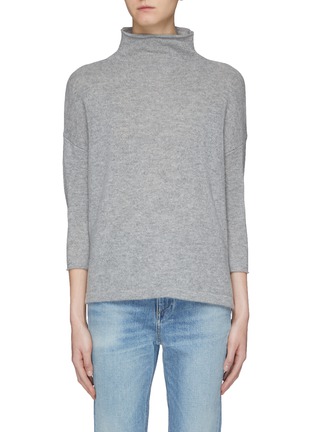 Main View - Click To Enlarge - JAMES PERSE - Dropped shoulder oversized cashmere funnel neck sweater