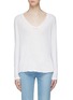 Main View - Click To Enlarge - JAMES PERSE - 'Heather' overlock stitching V-neck long sleeve T-shirt