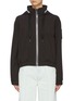 Main View - Click To Enlarge - MOOSE KNUCKLES - 'Angrignon' logo stripe sleeve hooded bomber jacket