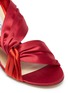 Detail View - Click To Enlarge - JIMMY CHOO - 'Lalia 85' knot band colourblock satin sandals