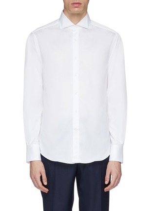 Main View - Click To Enlarge - BRUNELLO CUCINELLI - Slim fit twill shirt