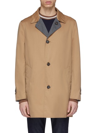 Main View - Click To Enlarge - BRUNELLO CUCINELLI - Reversible water-repellent twill coat