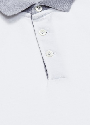  - BRUNELLO CUCINELLI - Contrast collar polo shirt