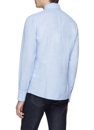 Back View - Click To Enlarge - BRUNELLO CUCINELLI - Marled shirt