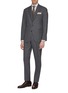 Figure View - Click To Enlarge - BRUNELLO CUCINELLI - Wool suit