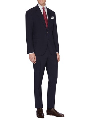 Figure View - Click To Enlarge - BRUNELLO CUCINELLI - Virgin wool-silk suit